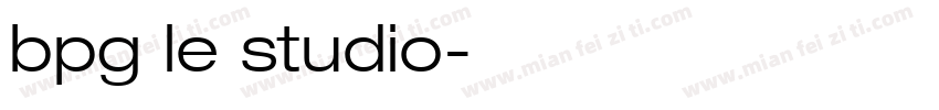 bpg le studio字体转换